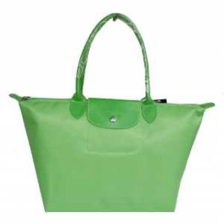 Sac Boutique Longchamps soldes pas chers Shopping Le Pliage Vert